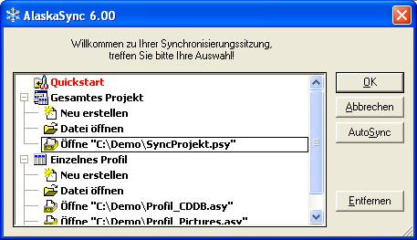 Startmenü